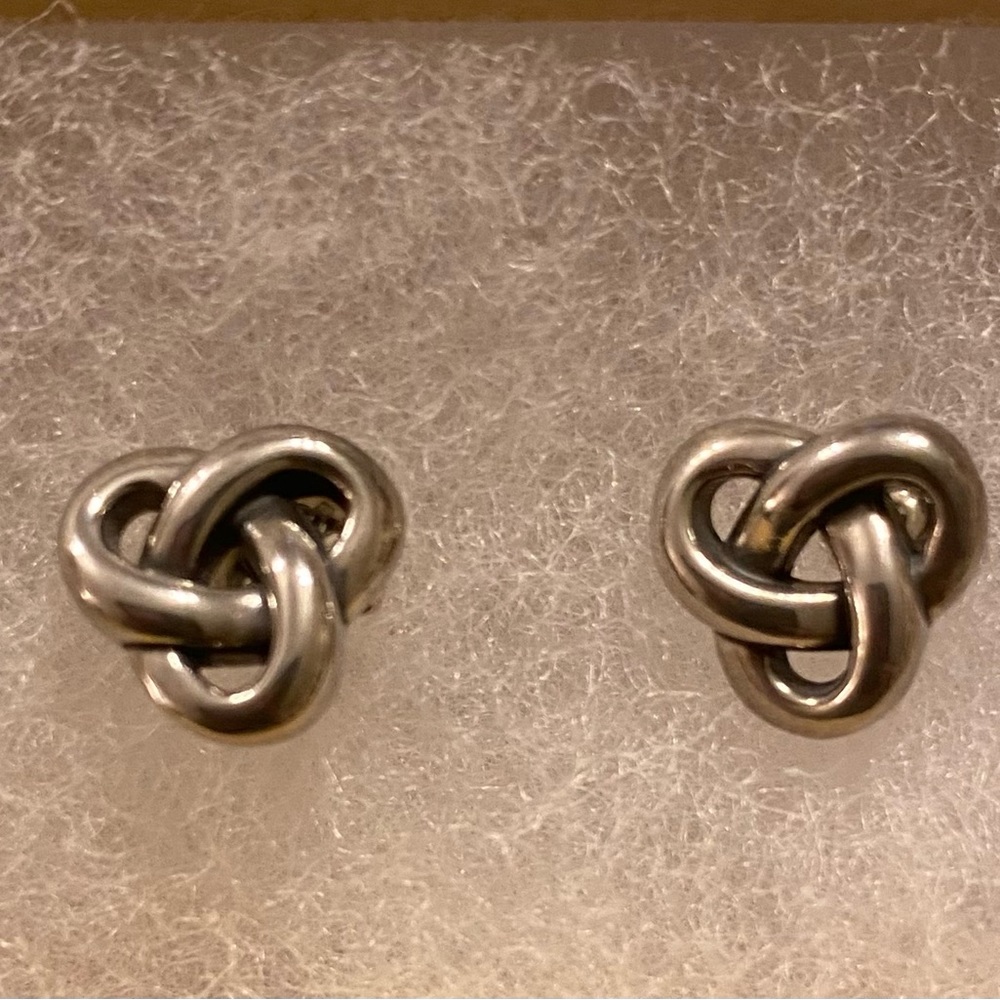 James Avery Woven Knot Studs Sterling Silver